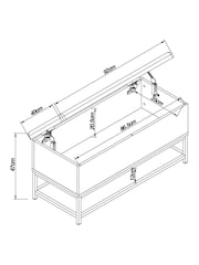 Light Oak Effect Bronx Storage Ottoman Bench - Image 4 of 11