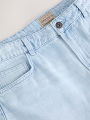 Denim Bleach Wash 100% Cotton Shorts - Image 8 of 9