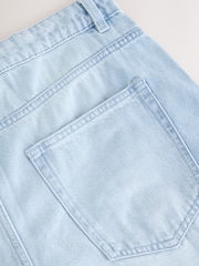 Denim Bleach Wash 100% Cotton Shorts - Image 9 of 9