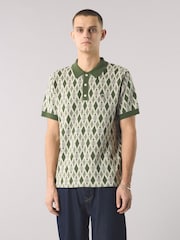 Pretty Green Roxy SS Knit Polo - Image 1 of 4