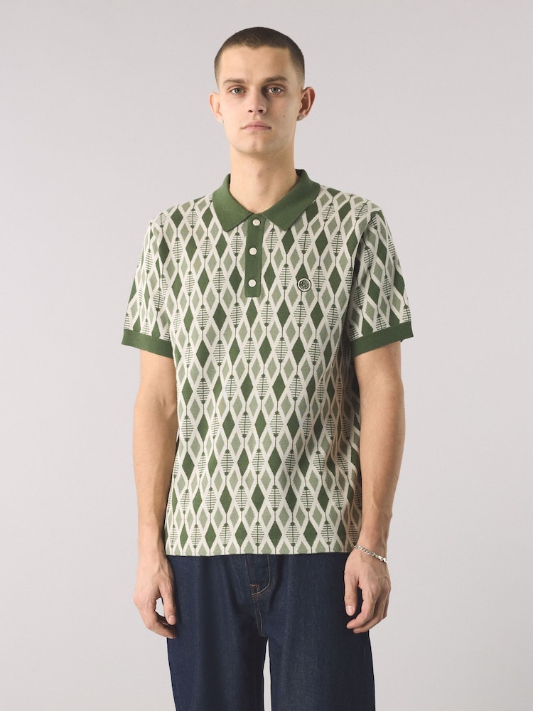 Pretty Green Roxy SS Knit Polo - Image 1 of 4