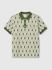 Pretty Green Roxy SS Knit Polo - Image 4 of 4