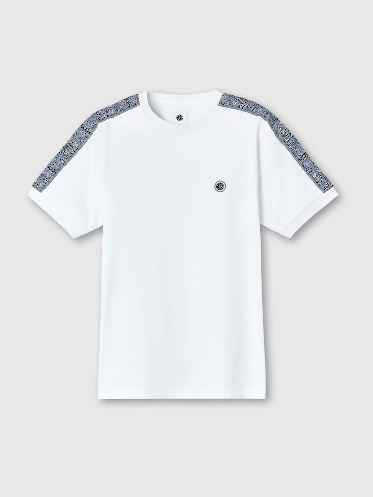 Pretty Green Eclipse Paisey Tape T-Shirt - Image 4 of 4