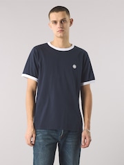 Pretty Green Eclipse Paisey Tape T-Shirt - Image 1 of 4
