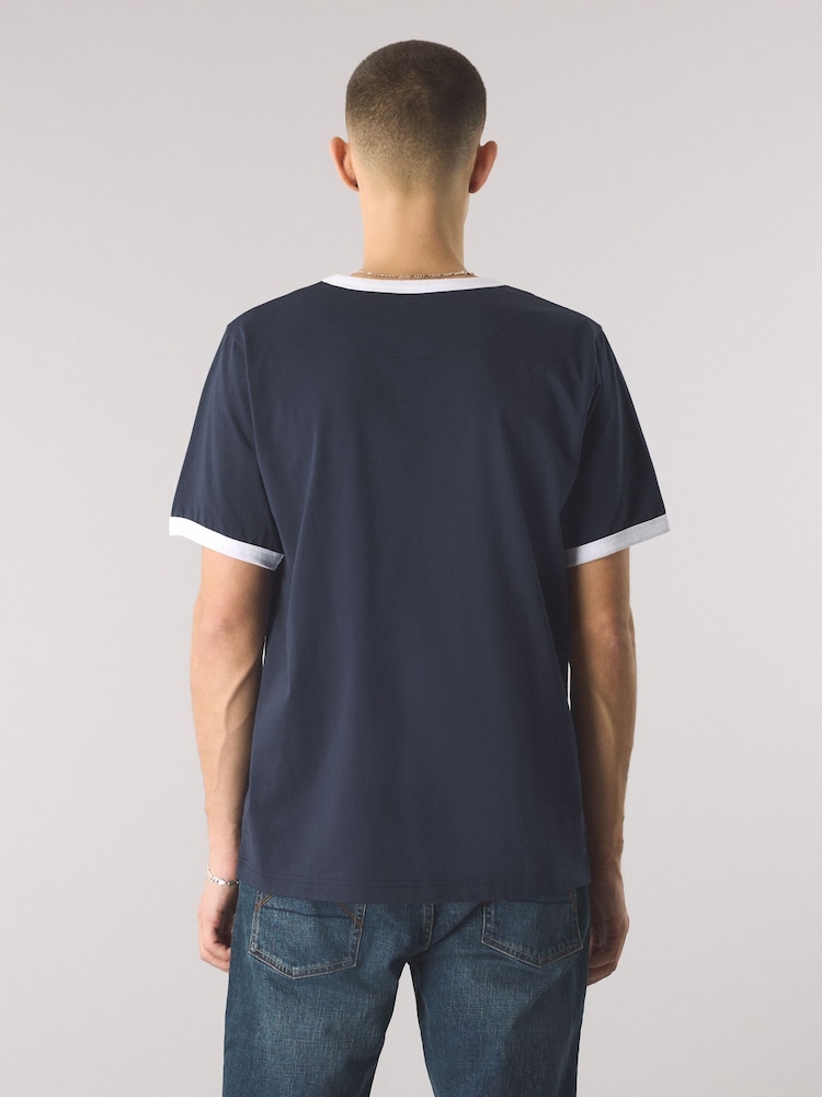 Pretty Green Eclipse Paisey Tape T-Shirt - Image 2 of 4