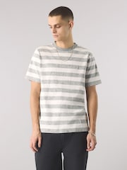Pretty Green Eclipse Paisley Stripe T-Shirt - Image 1 of 4