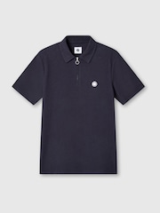 Pretty Green Islington SS Zip Polo Shirt - Image 4 of 4