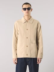 Pretty Green Sand Didsbury Overshirt - Image 1 of 4