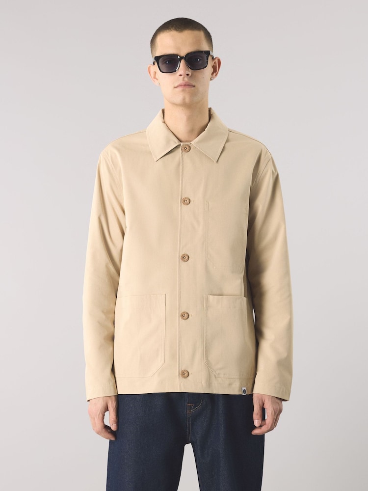 Pretty Green Sand Didsbury Overshirt - Image 1 of 4