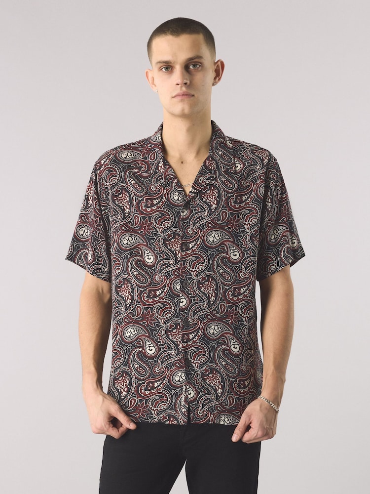 Pretty Green Paisley SS Shirt - Image 3 of 4