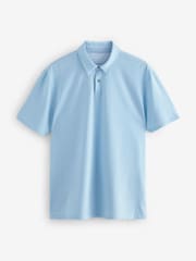 Blue Geo / Blue Plains Regular Fit Short Sleeve Jersey Polo Shirts 5 Pack - Image 13 of 14