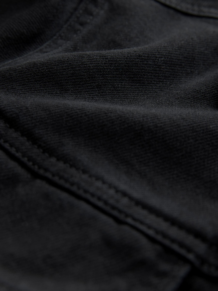 Black Fuller Bust Fitted Denim Jacket - Image 6 of 6