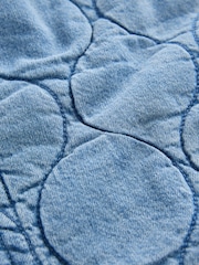 Indigo Blue 100% Cotton Quilted Denim Gilet - Image 7 of 8