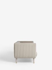 Soft Velvet Pebble Natural Evie Petite Sofa - Image 6 of 8