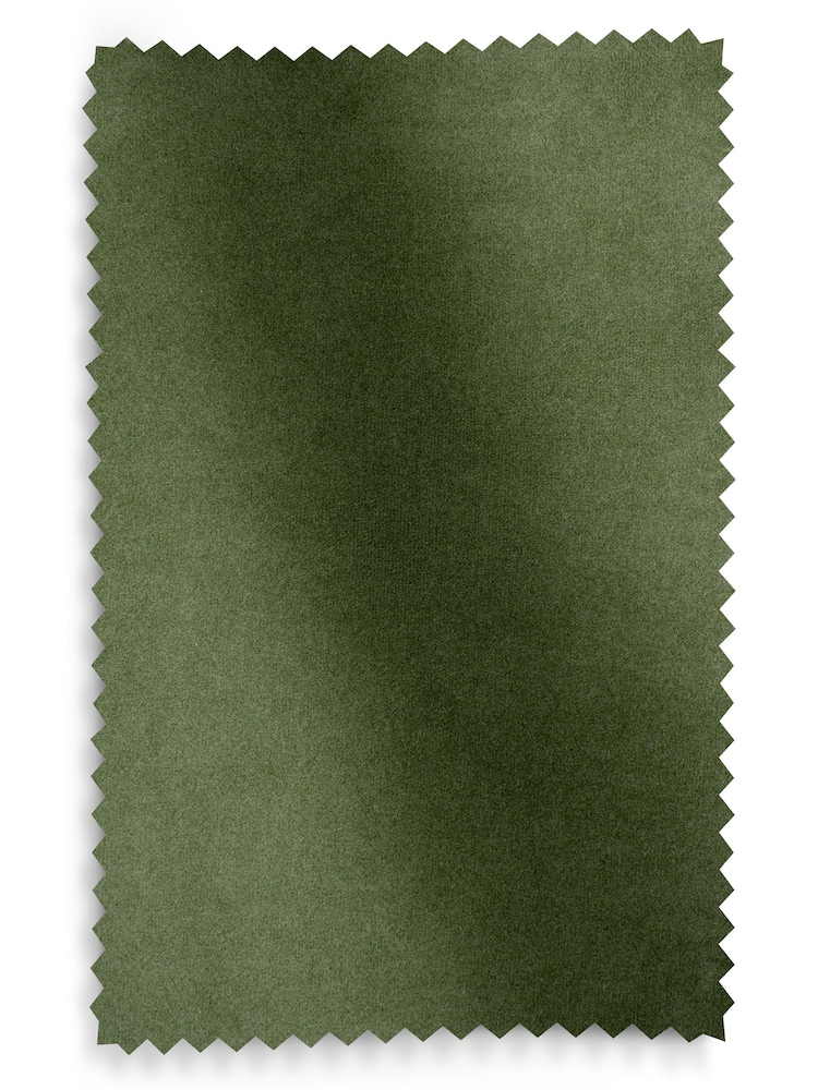 Soft Velvet Olive Green Beaumont 3 Seater Small Sofa - Image 10 of 10