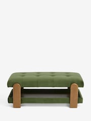 Soft Velvet Olive Green Beaumont Coffee Table - Image 5 of 7