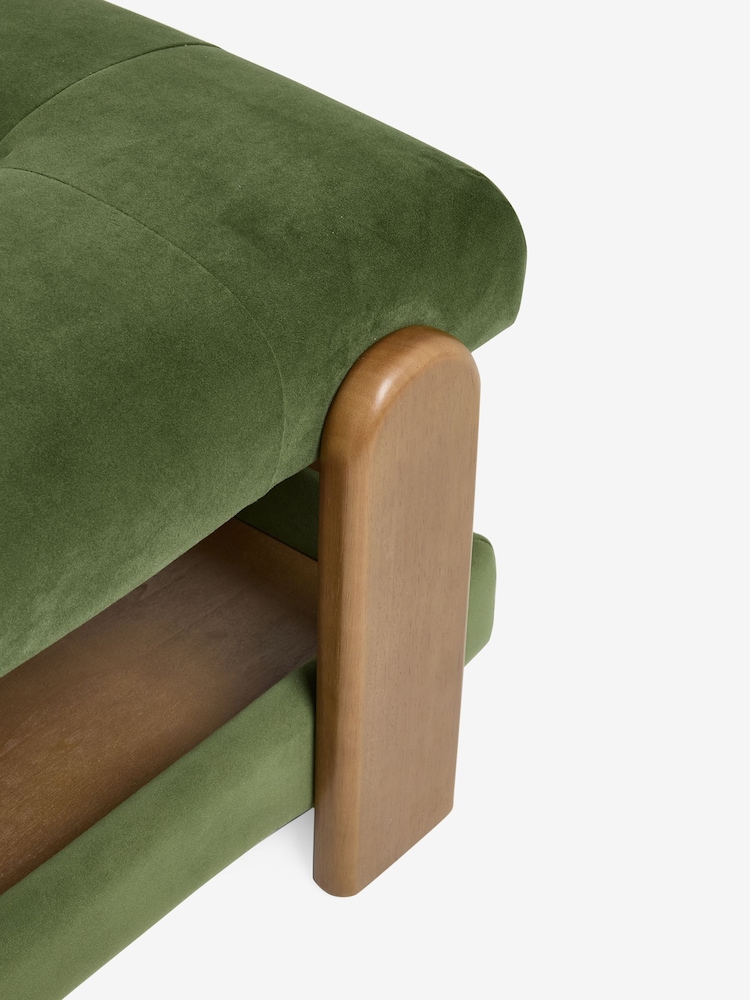 Soft Velvet Olive Green Beaumont Coffee Table - Image 7 of 7