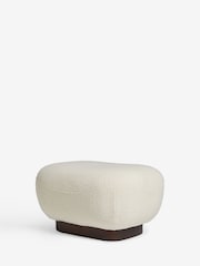 Cosy Boucle Ivory Natural Otis Footstool - Image 5 of 6
