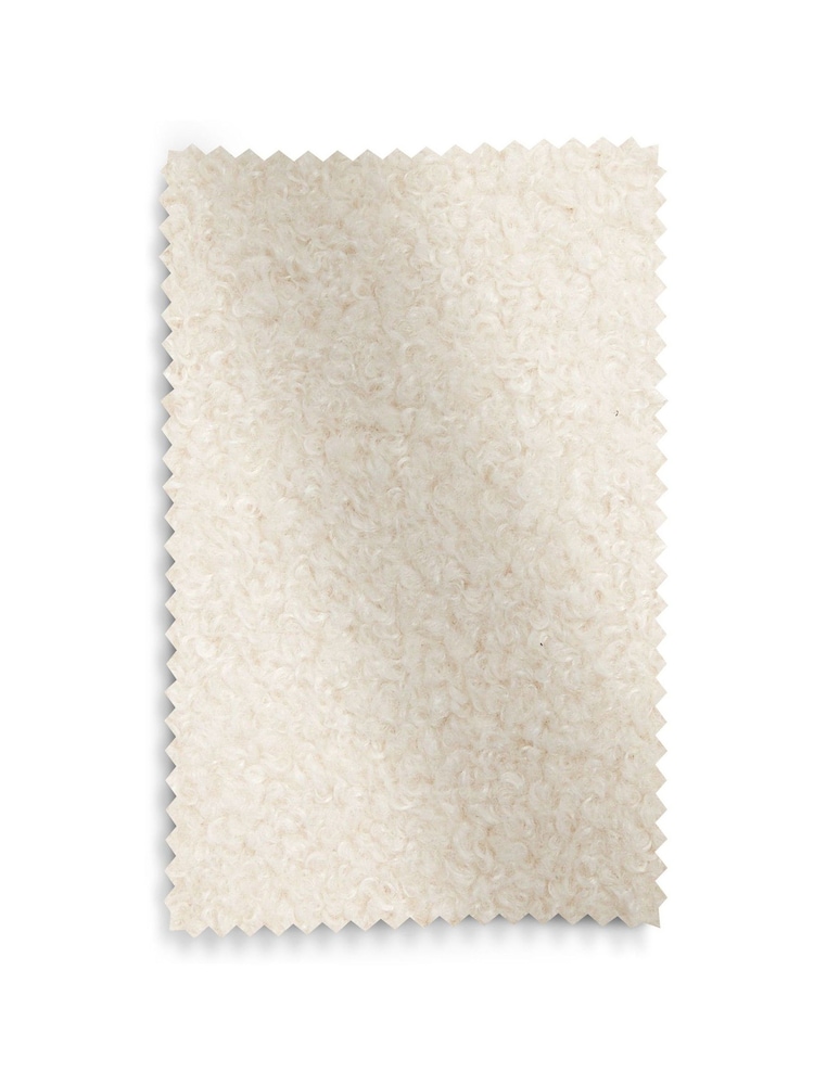 Cosy Boucle Ivory Natural Otis Footstool - Image 6 of 6