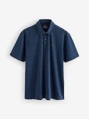 Blue Marls Regular Fit Short Sleeve Jersey Polo Shirts 3 Pack - Image 10 of 12