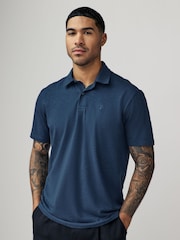 Blue Marls Regular Fit Short Sleeve Jersey Polo Shirts 3 Pack - Image 2 of 12
