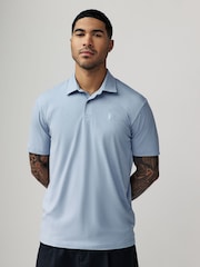 Blue Marls Regular Fit Short Sleeve Jersey Polo Shirts 3 Pack - Image 5 of 12