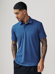 Blue Marls Regular Fit Short Sleeve Jersey Polo Shirts 3 Pack - Image 6 of 12