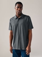 Grey / Blue / Green / Red / Stone Regular Fit Short Sleeve Jersey Polo Shirts 5 Pack - Image 3 of 16