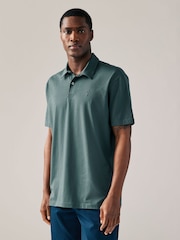 Grey / Blue / Green / Red / Stone Regular Fit Short Sleeve Jersey Polo Shirts 5 Pack - Image 5 of 16