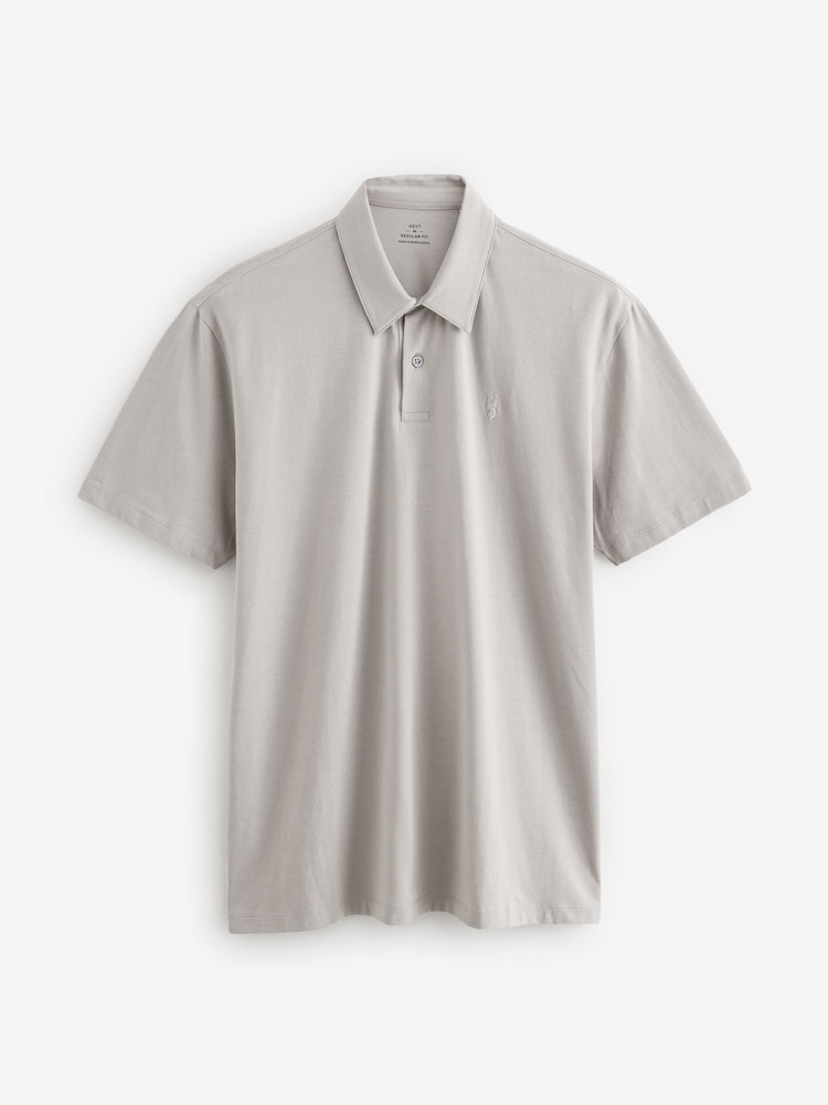 Neutre/Monochrome - Ajustement régulier - Polo en jersey Manches courtes 5 Pack - Image 12 of 16