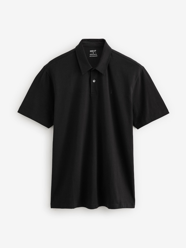 Neutre/Monochrome - Ajustement régulier - Polo en jersey Manches courtes 5 Pack - Image 14 of 16