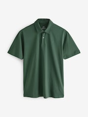 Blue/White/Green Regular Fit Short Sleeve Jersey Polo Shirts 3 Pack - Image 10 of 13