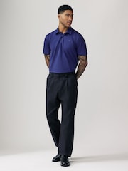 Blue/White/Green Regular Fit Short Sleeve Jersey Polo Shirts 3 Pack - Image 5 of 13