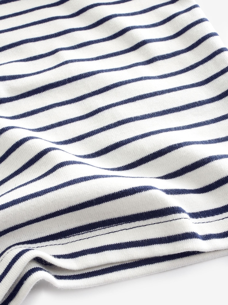 Gap White/Blue Stripe Modern Cotton-Modal Vest - Image 5 of 5