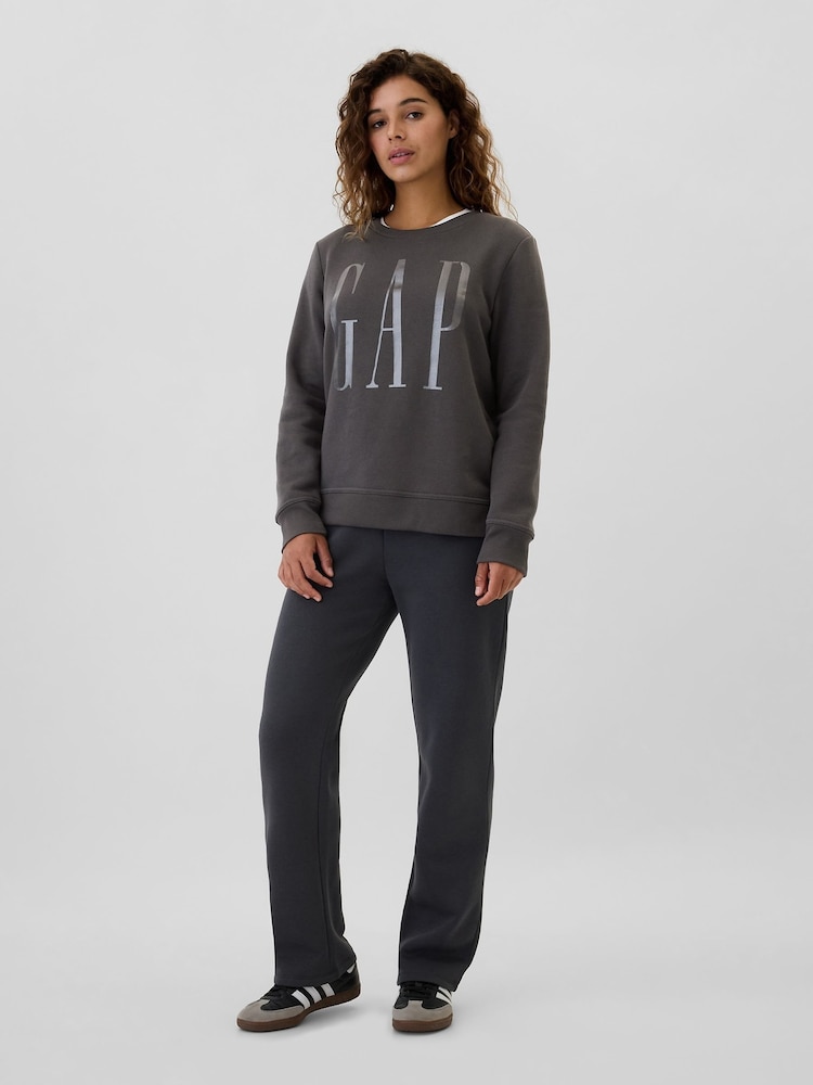 Gap Grey Relaxed Logo Crew Neck Jumper - Image 3 of 4