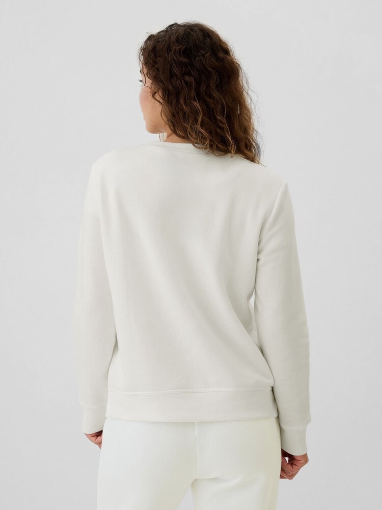 Gap White Relaxed Logo Crew Neck Jumper - Image 2 of 4