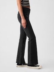 Gap Black High Waisted Double Pocket 70s Flare Jeans - Image 5 of 11