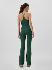 Gap Green Flare High Waisted Studio Leggings - Image 2 of 5