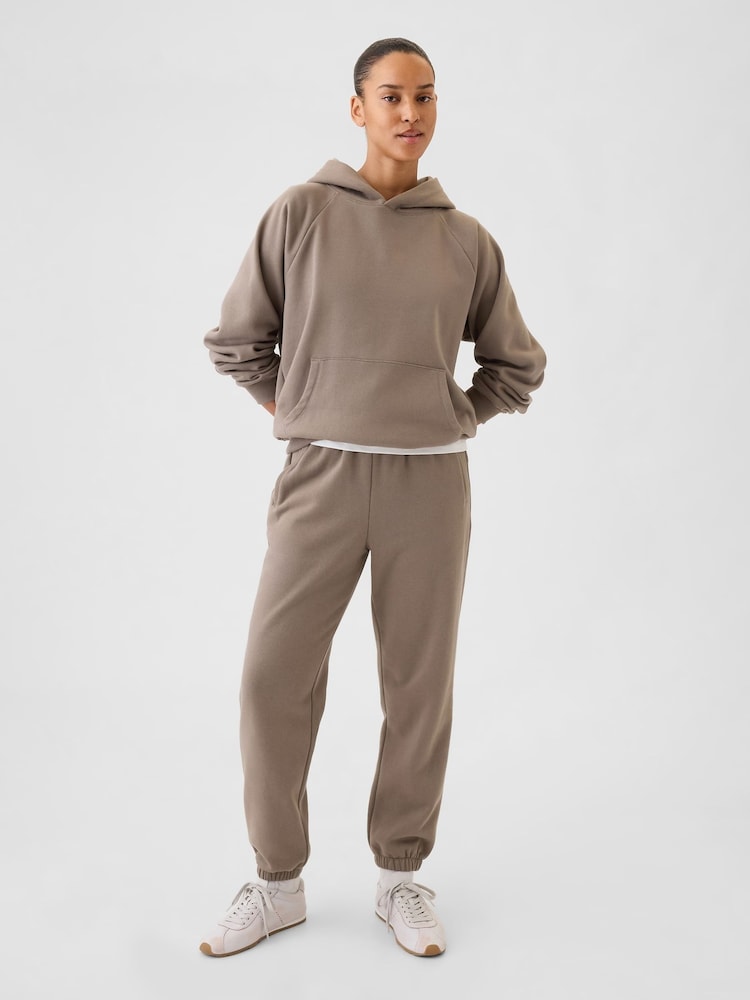 Gap Brown High Waisted Cuffed Joggers - Image 1 of 5 Gap Brown High Waisted Cuffed Joggers - Image 1 of 5