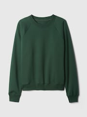 Gap Green Vintage Soft Raglan Crew Neck Jumper - Image 4 of 5