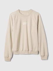 Gap Beige Vintage Soft Raglan Crew Neck Sweatshirt - Image 4 of 5