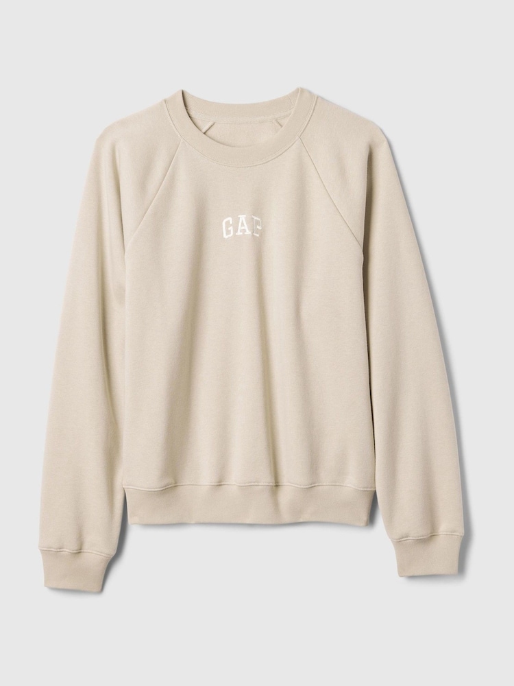 Gap Beige Vintage Soft Raglan Crew Neck Sweatshirt - Image 4 of 5