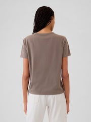 Gap Brown Crew Neck Vintage Short Sleeve T-Shirt - Image 2 of 4
