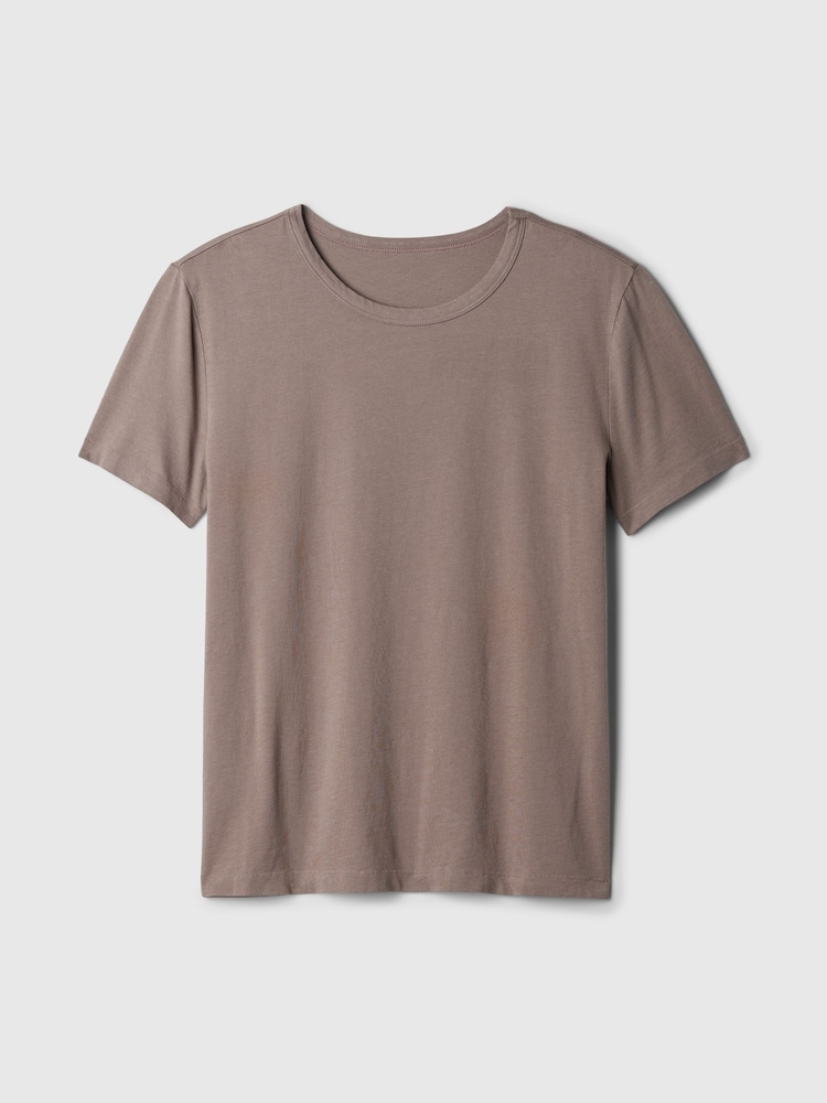 Gap Brown Crew Neck Vintage Short Sleeve T-Shirt - Image 4 of 4