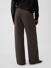 Gap Brown 365 High Waisted Pleated Trousers - Image 3 of 5