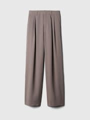 Gap Brown 365 High Waisted Pleated Trousers - Image 6 of 6
