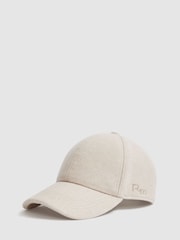 LES 100 CIEL Cream Reiss | Les 100 Ciels Felted-Tweed Baseball Cap - Image 1 of 5