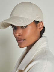 LES 100 CIEL Cream Reiss | Les 100 Ciels Felted-Tweed Baseball Cap - Image 2 of 5