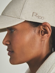 LES 100 CIEL Cream Reiss | Les 100 Ciels Felted-Tweed Baseball Cap - Image 5 of 5