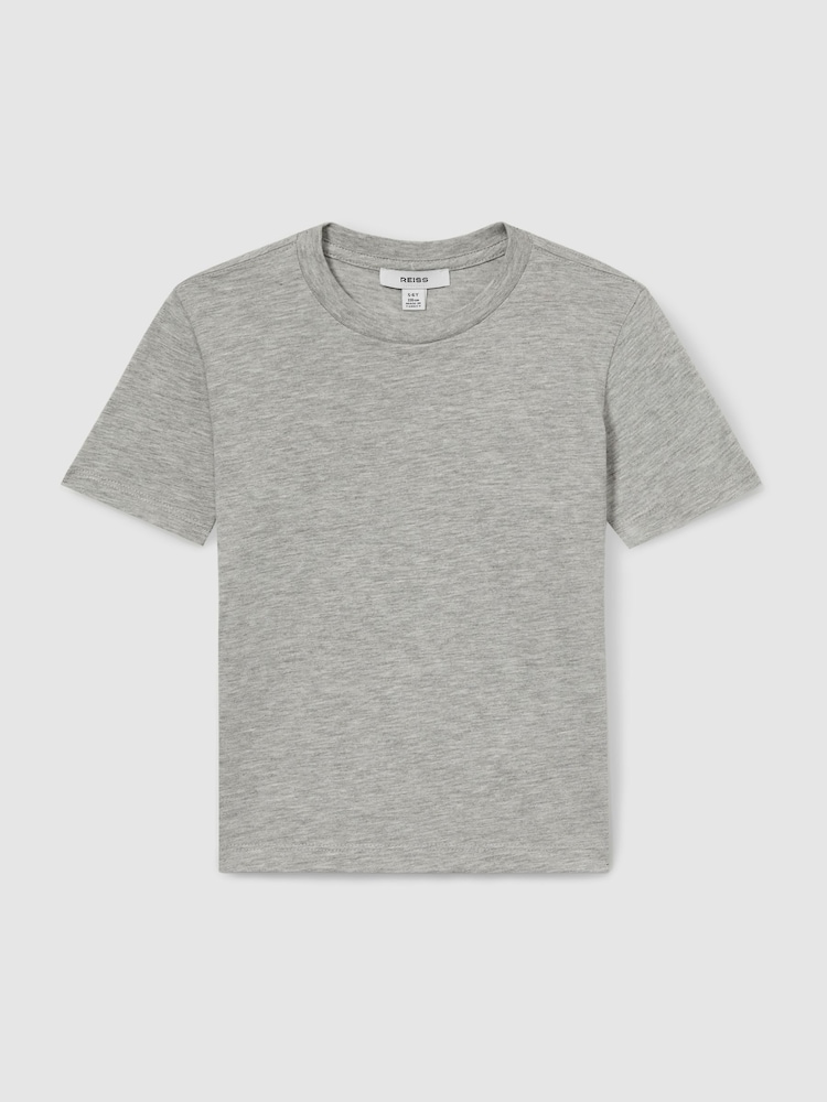 Reiss Grey Bless 9-13 yrs Crew Neck T-Shirt - Image 2 of 4